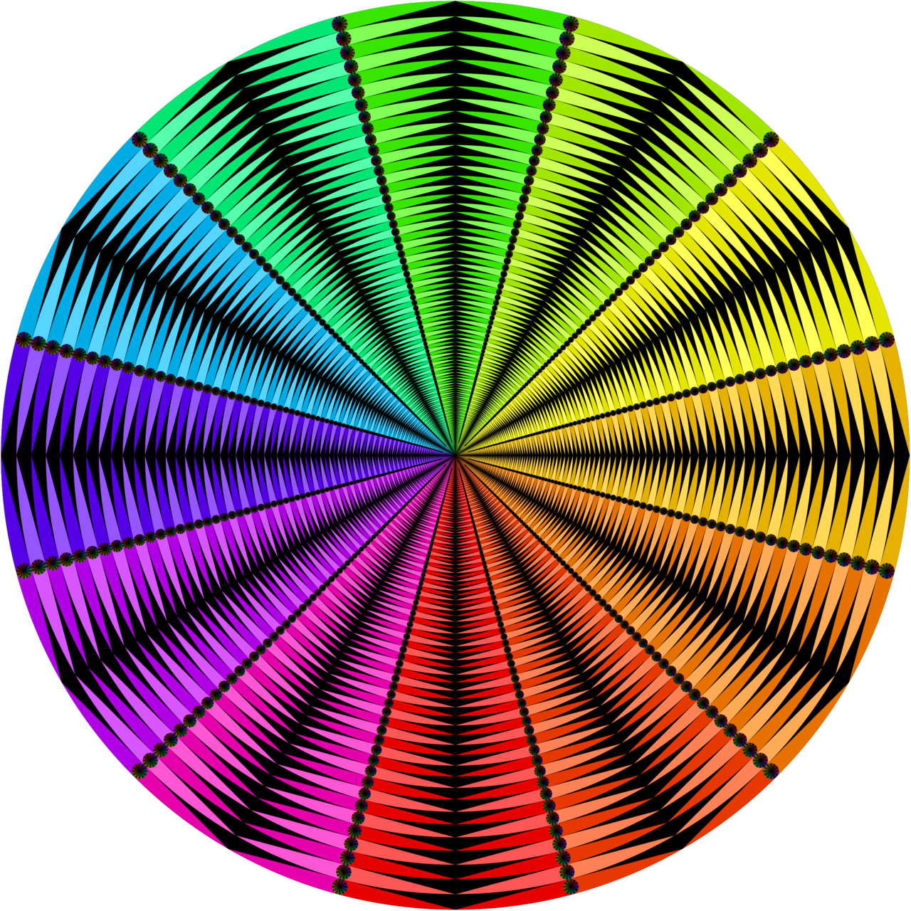 A fractal circle